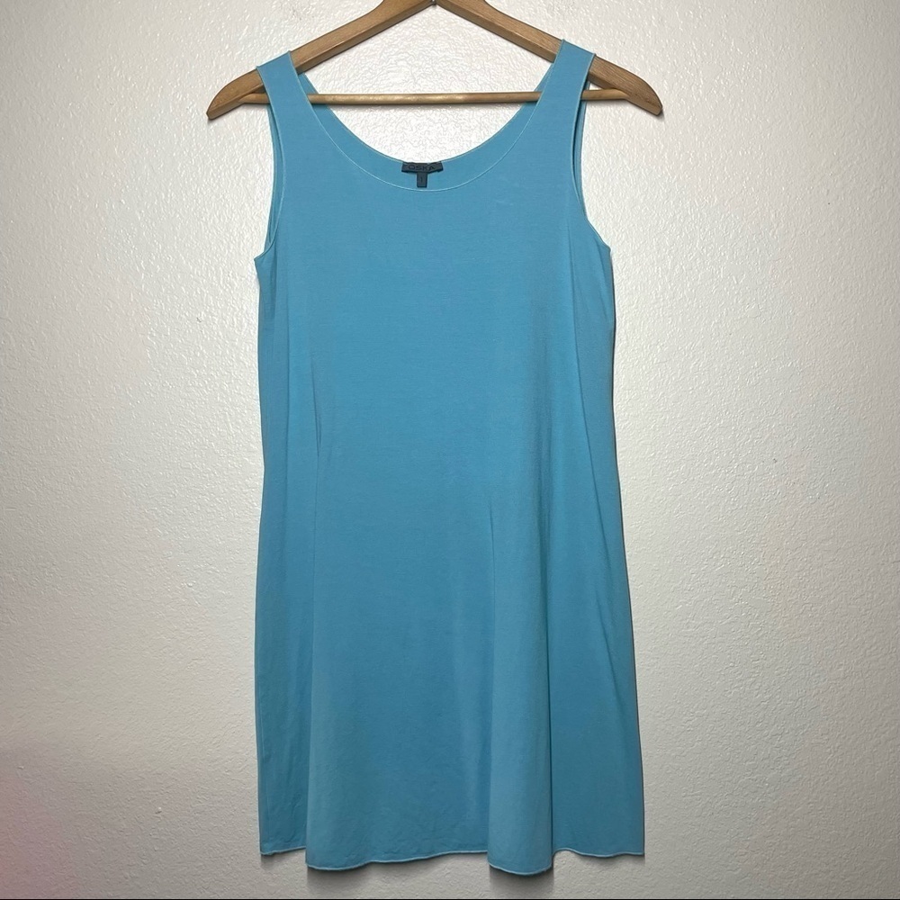 Oska Sleeveless Blue Dress